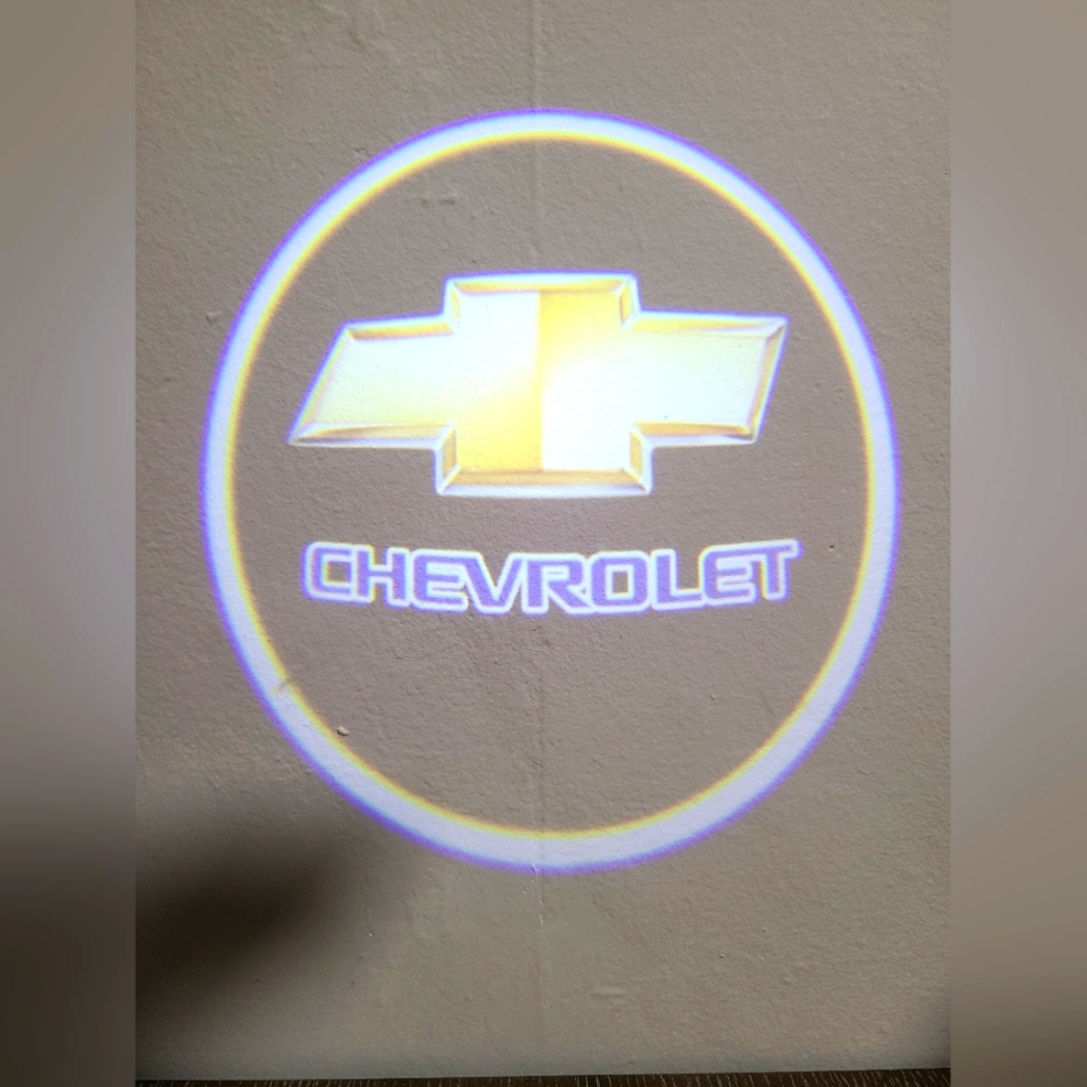 Chevrolet door light logo